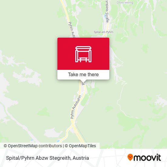 Spital/Pyhrn Abzw Stegreith map