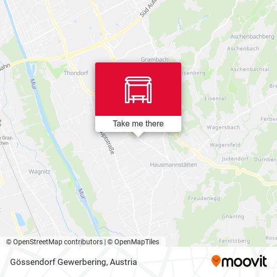 Gössendorf Gewerbering map