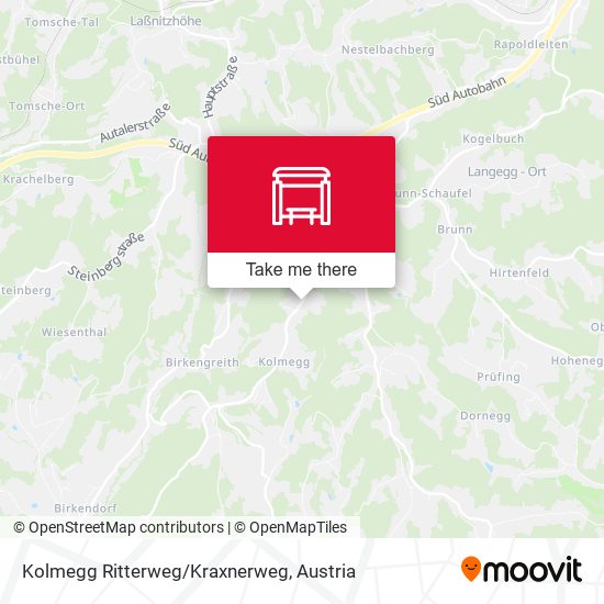 Kolmegg Ritterweg/Kraxnerweg map