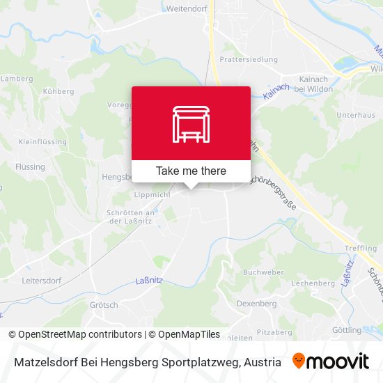 Matzelsdorf Bei Hengsberg Sportplatzweg map