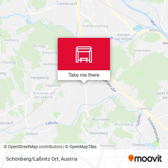 Schönberg/Laßnitz Ort map
