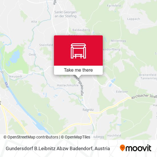 Gundersdorf B.Leibnitz Abzw Badendorf map