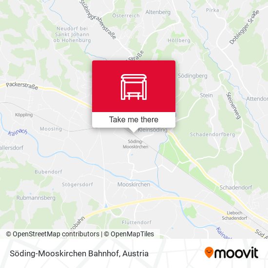 Söding-Mooskirchen Bahnhof map