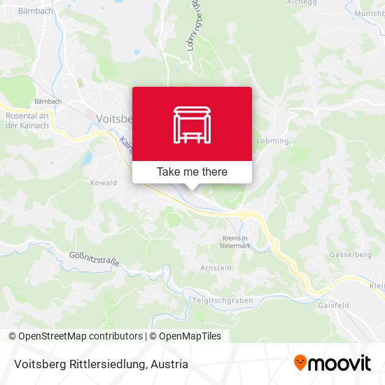 Voitsberg Rittlersiedlung map