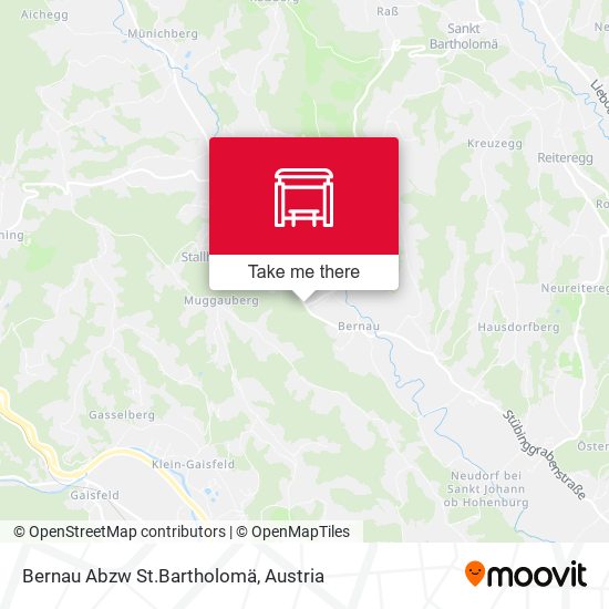 Bernau Abzw St.Bartholomä map