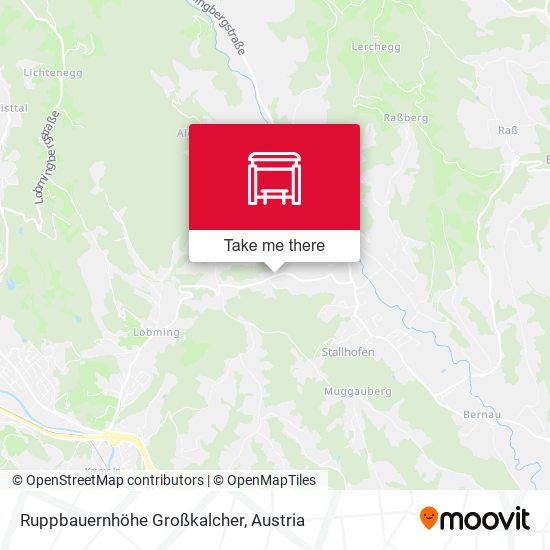 Ruppbauernhöhe Großkalcher map
