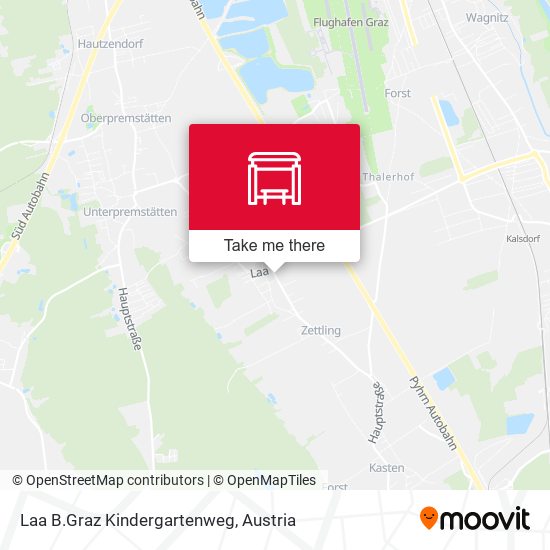 Laa B.Graz Kindergartenweg map