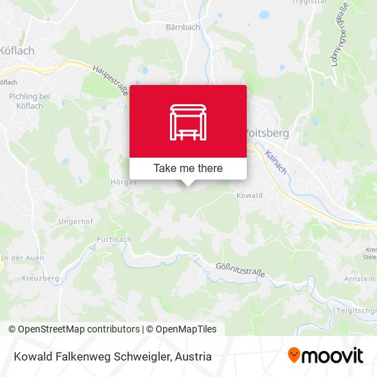 Kowald Falkenweg Schweigler map