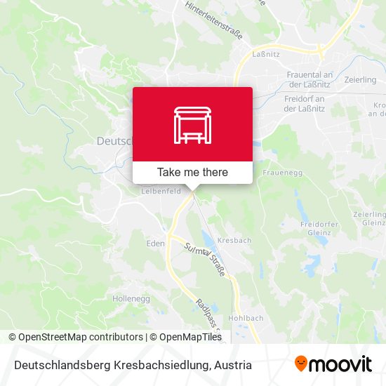 Deutschlandsberg Kresbachsiedlung map