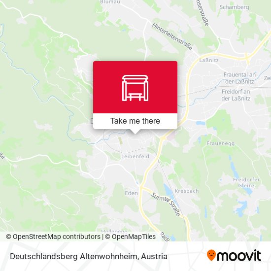 Deutschlandsberg Altenwohnheim map