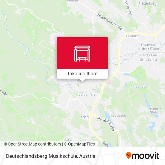 Deutschlandsberg Musikschule map