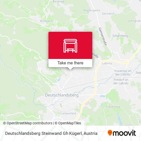 Deutschlandsberg Steinwand Gh Kügerl map