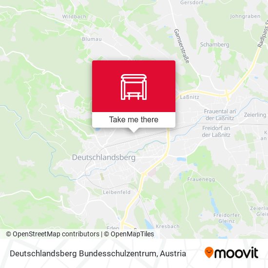 Deutschlandsberg Bundesschulzentrum map