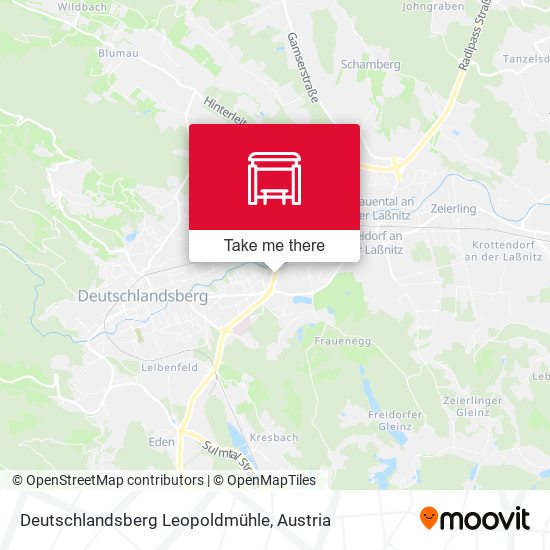 Deutschlandsberg Leopoldmühle map