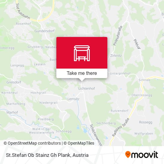 St.Stefan Ob Stainz Gh Plank map