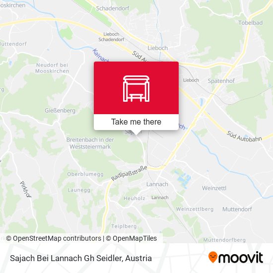 Sajach Bei Lannach Gh Seidler map