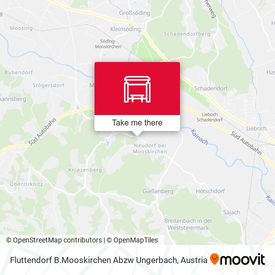 Fluttendorf B.Mooskirchen Abzw Ungerbach map