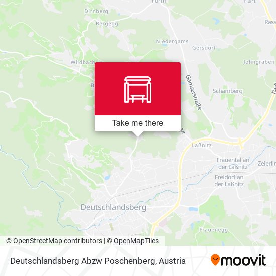 Deutschlandsberg Abzw Poschenberg map