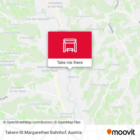 Takern-St.Margarethen Bahnhof map