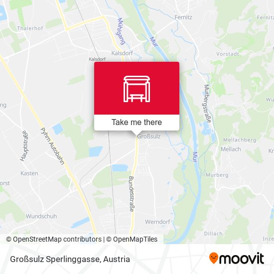 Großsulz Sperlinggasse map