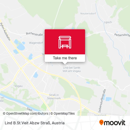 Lind B.St.Veit Abzw Straß map