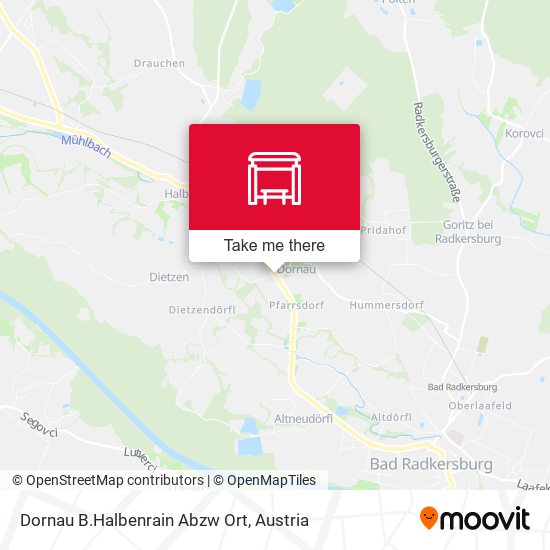 Dornau B.Halbenrain Abzw Ort map