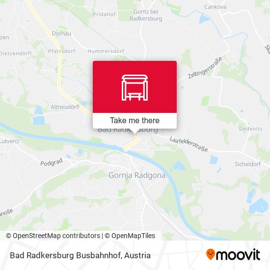 Bad Radkersburg Busbahnhof map