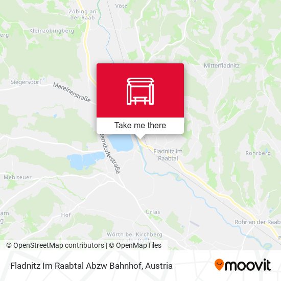 Fladnitz Im Raabtal Abzw Bahnhof map
