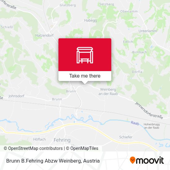 Brunn B.Fehring Abzw Weinberg map