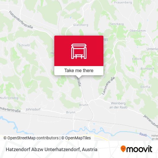 Hatzendorf Abzw Unterhatzendorf map