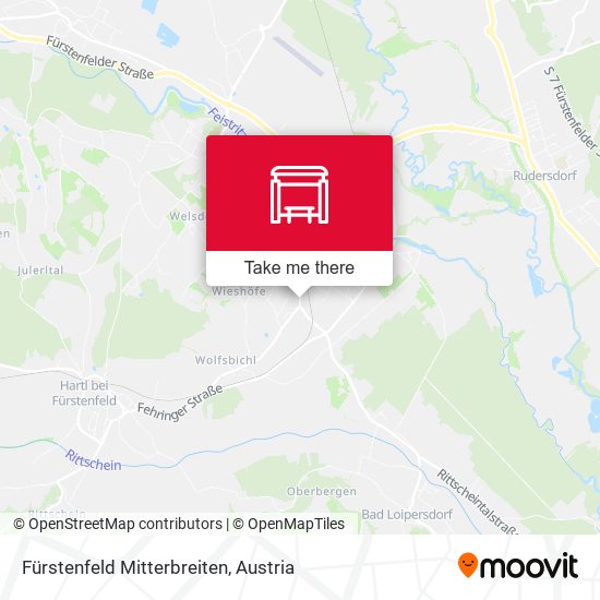 Fürstenfeld Mitterbreiten map
