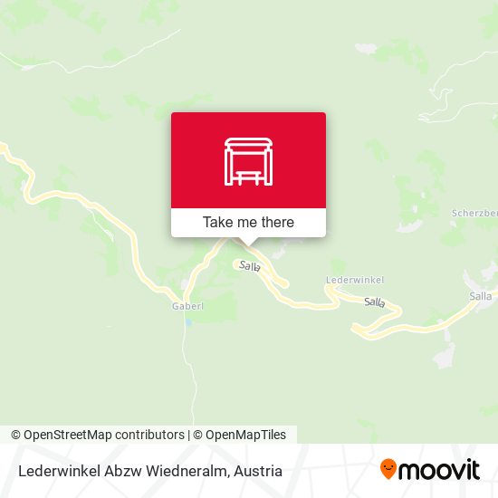 Lederwinkel Abzw Wiedneralm map