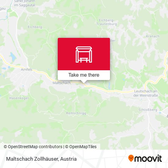 Maltschach Zollhäuser map