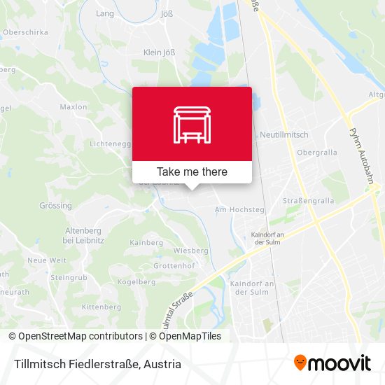 Tillmitsch Fiedlerstraße map