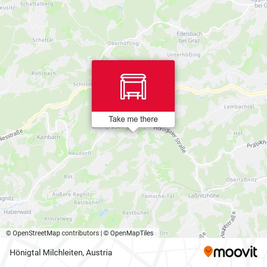 Hönigtal Milchleiten map
