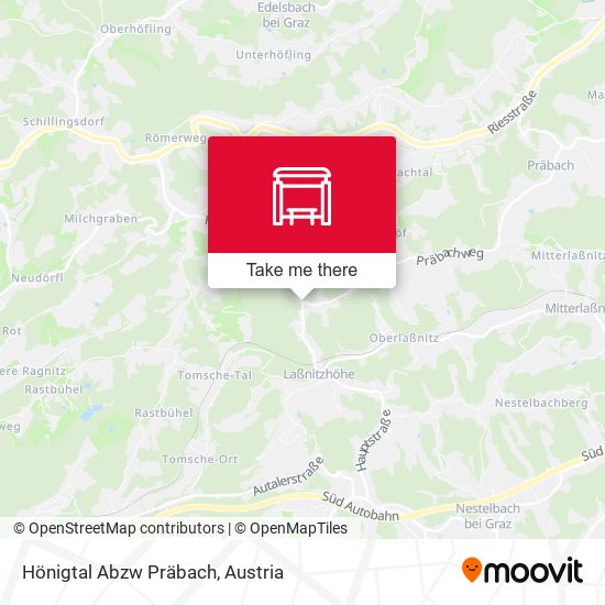 Hönigtal Abzw Präbach map