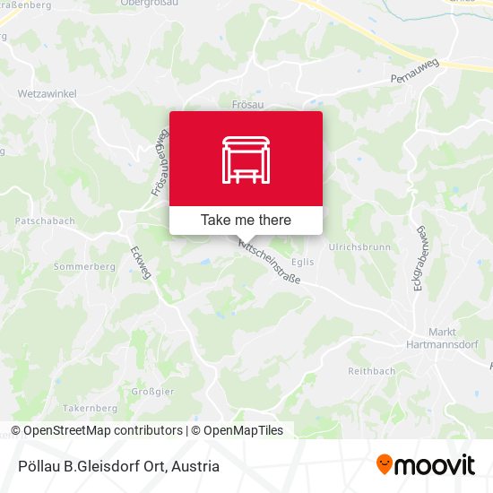 Pöllau B.Gleisdorf Ort map