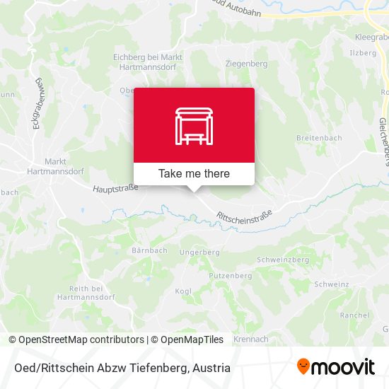 Oed/Rittschein Abzw Tiefenberg map