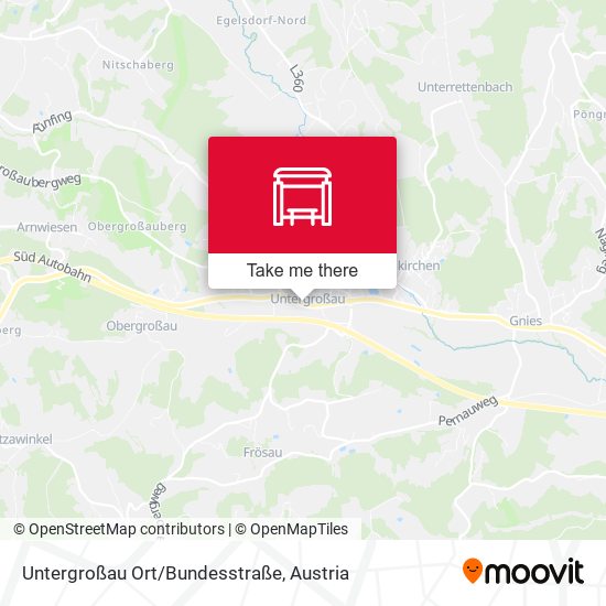 Untergroßau Ort/Bundesstraße map