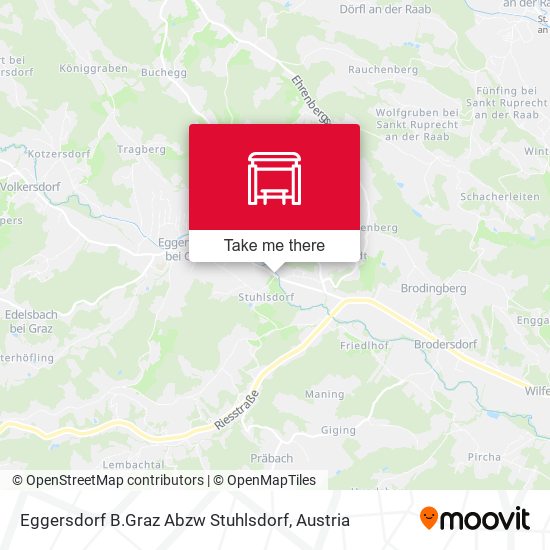 Eggersdorf B.Graz Abzw Stuhlsdorf map