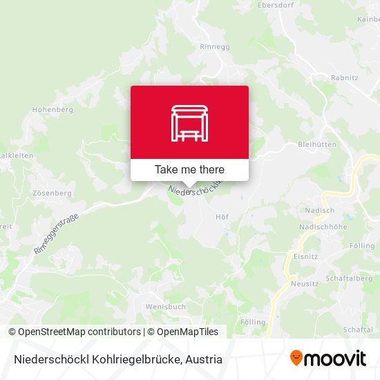 Niederschöckl Kohlriegelbrücke map