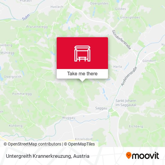 Untergreith Krannerkreuzung map