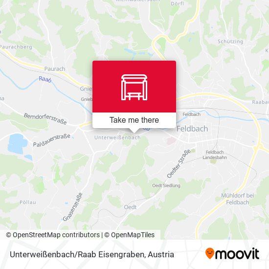 Unterweißenbach / Raab Eisengraben map