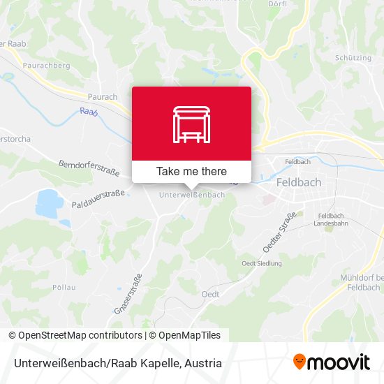 Unterweißenbach/Raab Kapelle map