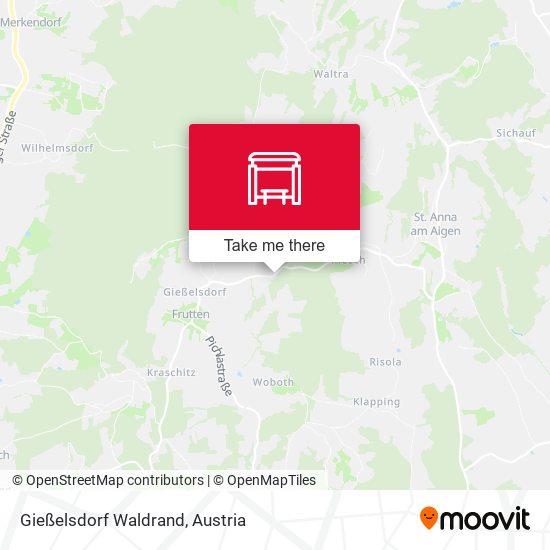 Gießelsdorf Waldrand map