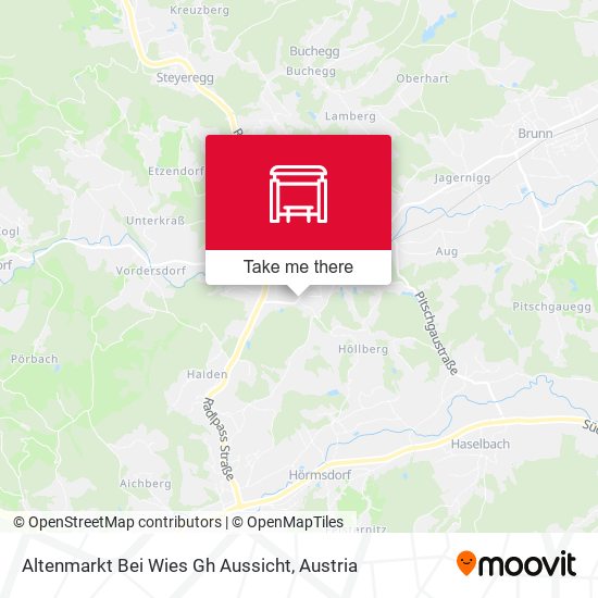 Altenmarkt Bei Wies Gh Aussicht map
