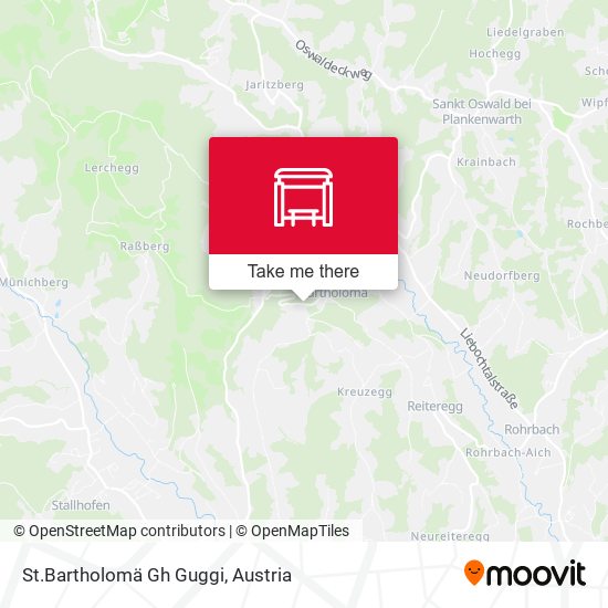 St.Bartholomä Gh Guggi map