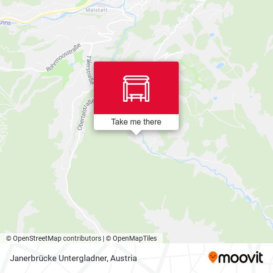 Janerbrücke Untergladner map