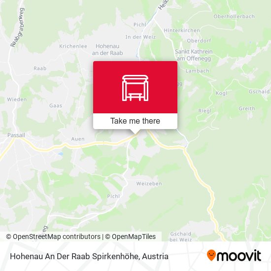 Hohenau An Der Raab Spirkenhöhe map