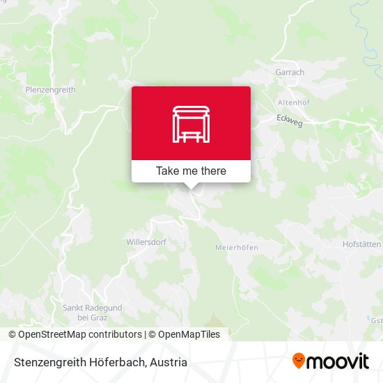 Stenzengreith Höferbach map